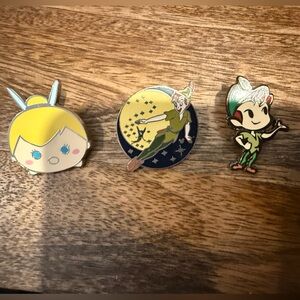 Peter Pan and Tinker Bell Enamel Pin Set